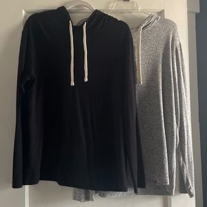 Zyia light weight hooded sweaters sold together